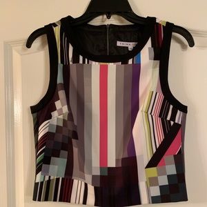 Trina Turk Pixel Sleeveless Crop Size S